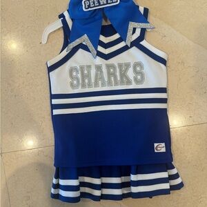 Champion Blue and White Cheerleading Set size Youth XS